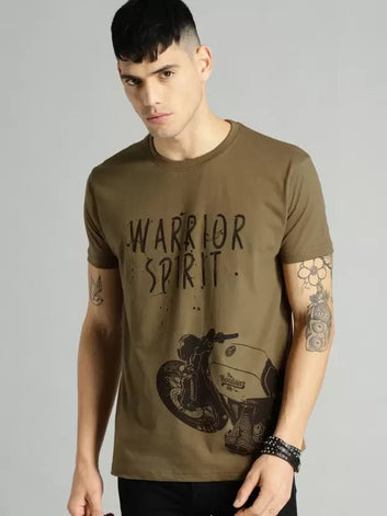 Boldbasics – Warrior Spirit Men's Printed Regular Fit T-Shirt