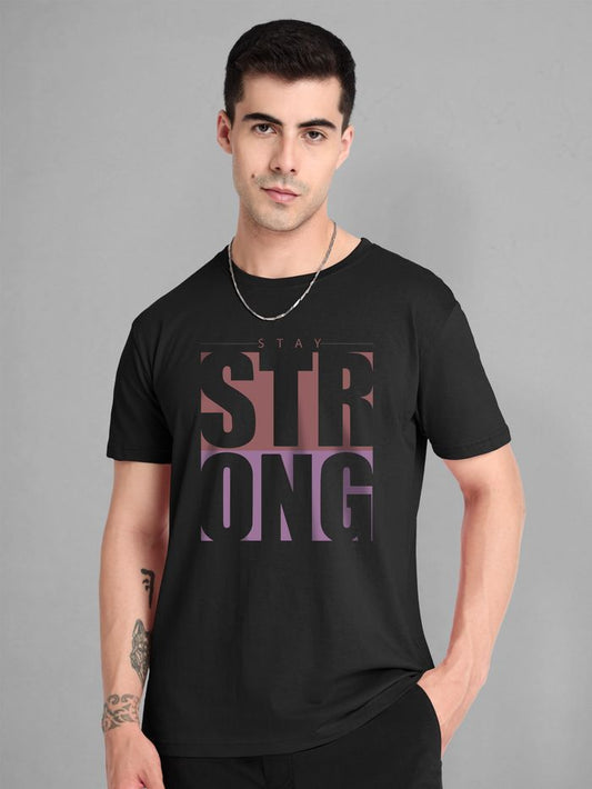 Boldbasics – Stay Strong Half Sleeve T-shirt for Men