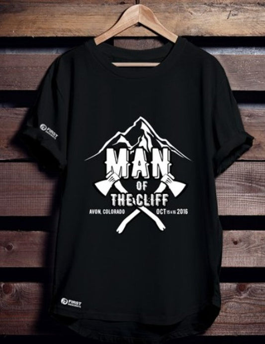 Boldbasics – MAN OF CLIFF Men's Printed Regular Fit T-Shirt