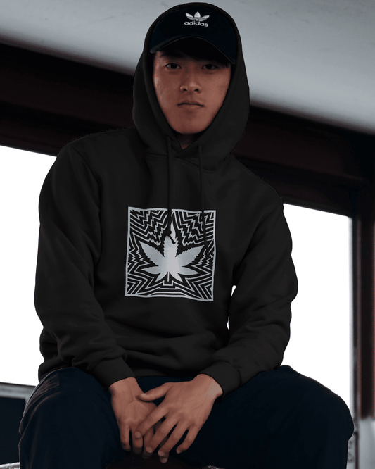 Bold basics -  Men Super Soft Graphic Fleece Hoodie