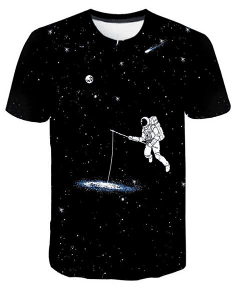 Boldbasics - SPACE Men's Printed Regular Fit T-Shirt